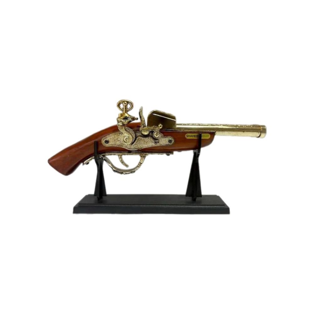 تفنگ دکوری رومیزی کلاسیک مدل تپانچه 31 سانت