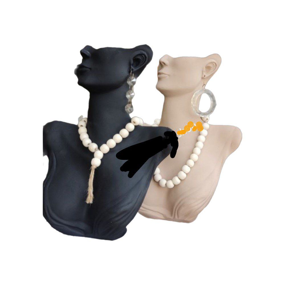 مجسمه رومیزی آویز جواهرات ، مجسمه نیم تنه ملکه رمانی