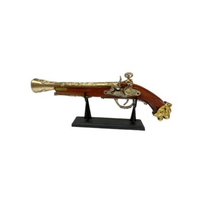 تفنگ دکوری کلاسیک رومیزی مدل تپانچه 40 سانت
